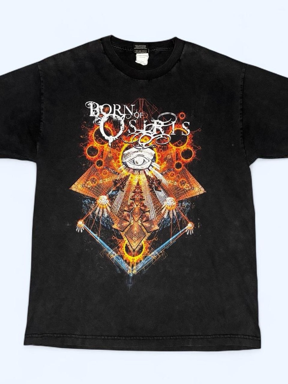 Born of Osiris 2011 All Seeing Eye Metalcore Band T-Shirt Large Deathcore Y2K